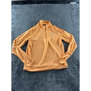 Nike Dri-FIT Women’s Medium Half Zip Long Sleeve Running Pullover Orange